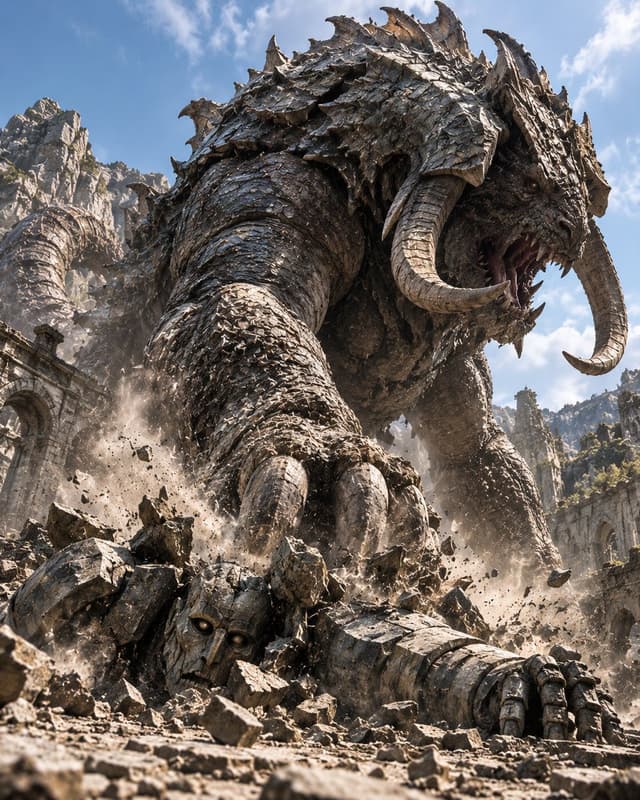 Game Asset - Behemoth Crushing Golem — output