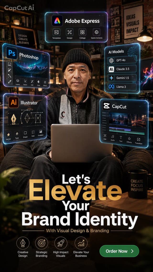 Product Marketing - Cinematic Brand Identity Ad Poster — output