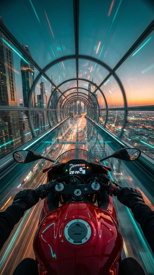 Game Asset - Cyberpunk POV Motorcycle Ride at Hyper-Velocity — output