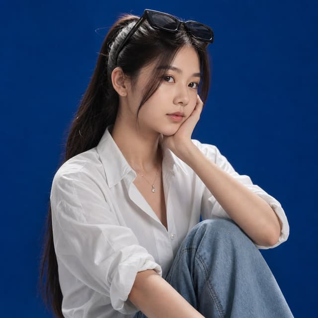 Profile / Avatar - Studio Portrait of Woman with Sunglasses — output
