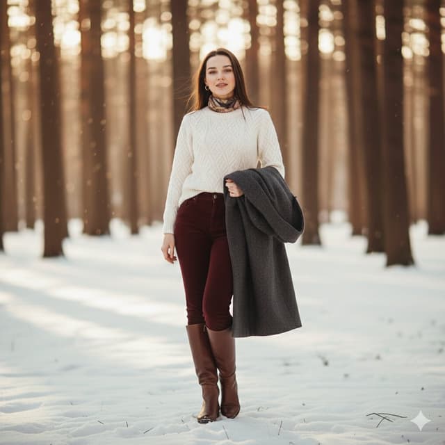 Cinematic Winter Portrait Photoshoot Prompt — output