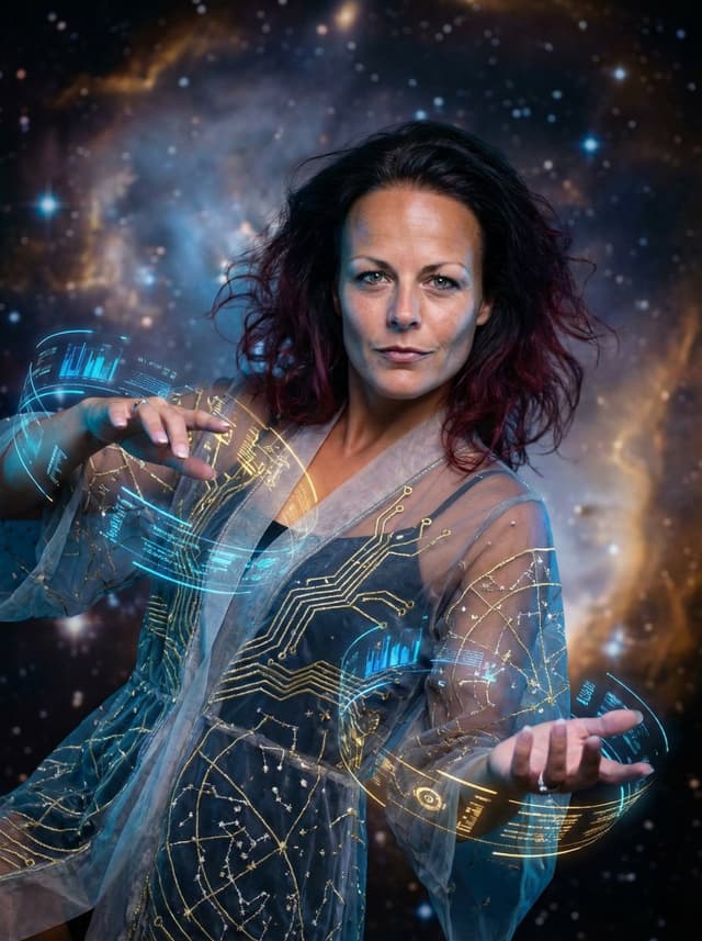 Hyper-Realistic Celestial Archivist Portrait — output