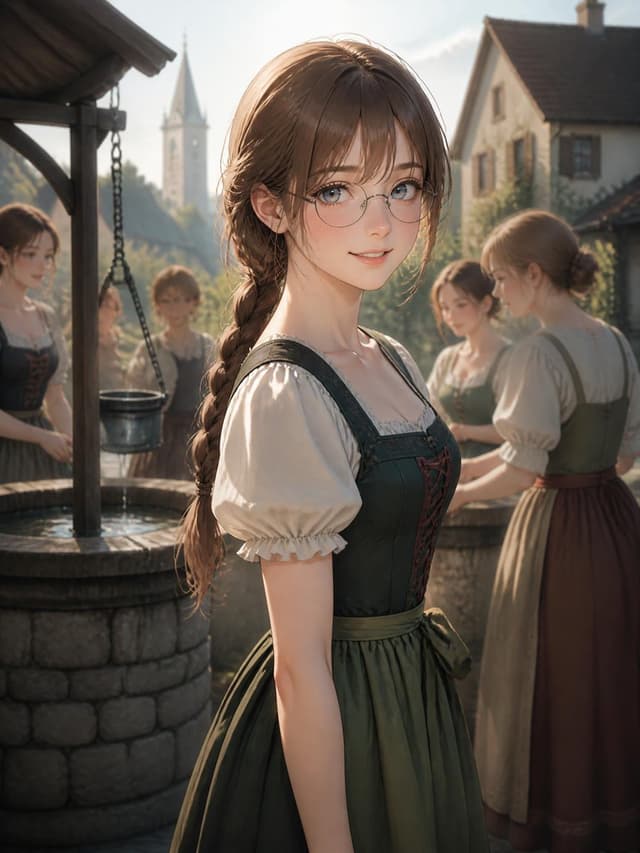Comic / Storyboard - Medieval Village Girl at the Well — output