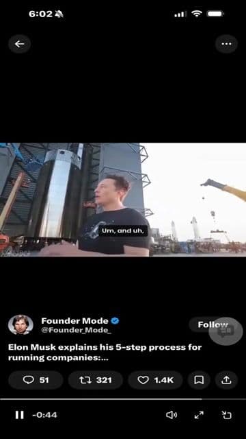 Grok Imagine prompt for Elon Musk's 5-step efficiency method — cover