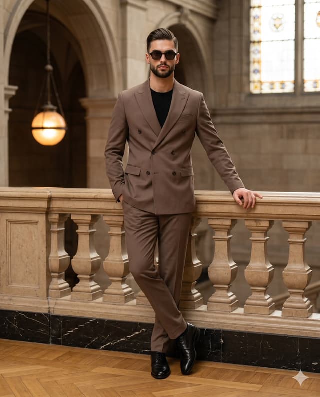 Profile / Avatar - Mocha Suit Editorial Portrait — output