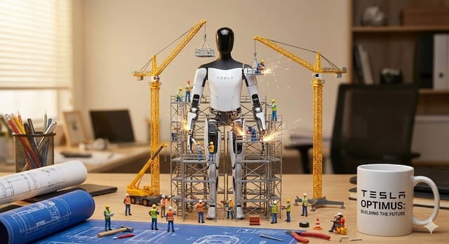Miniature Construction Site Ad for a Product — output