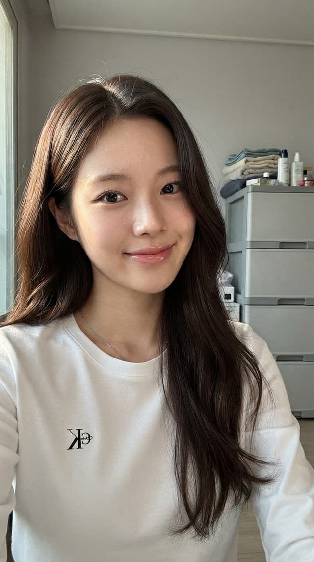 Profile / Avatar - East Asian Woman Casual Selfie — output