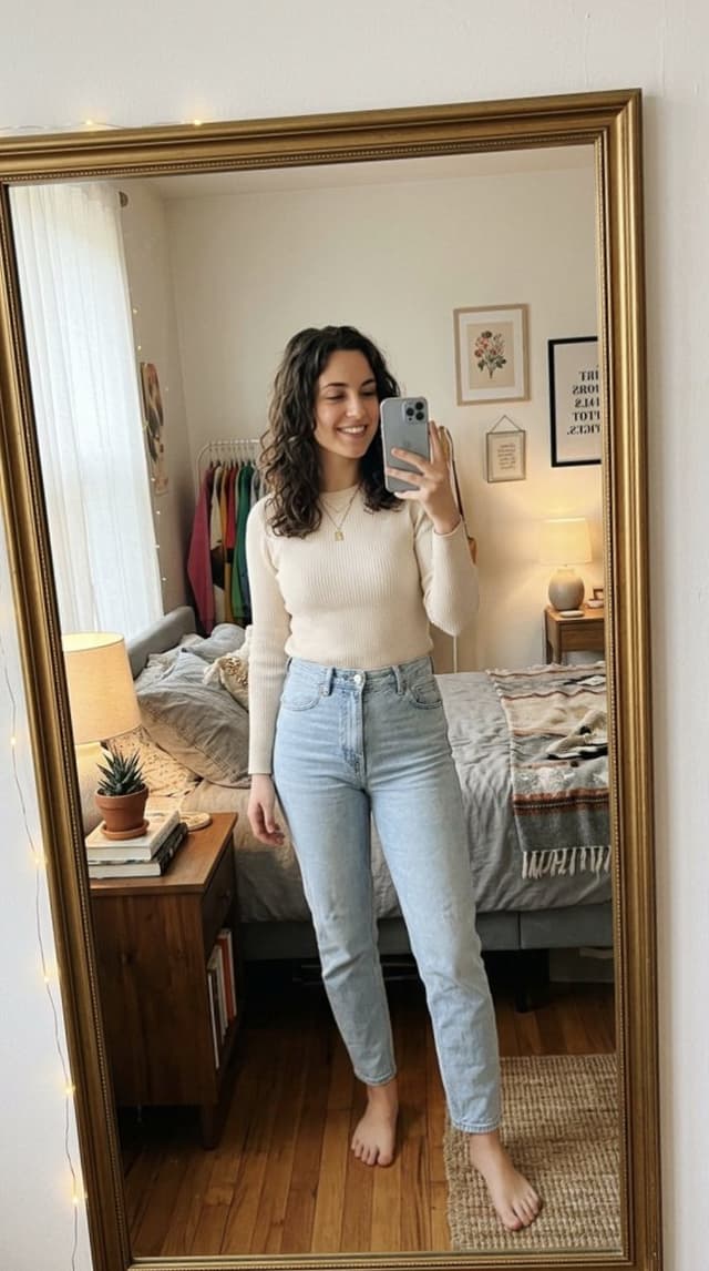 Profile / Avatar - Photorealistic Mirror Selfie Portrait — output