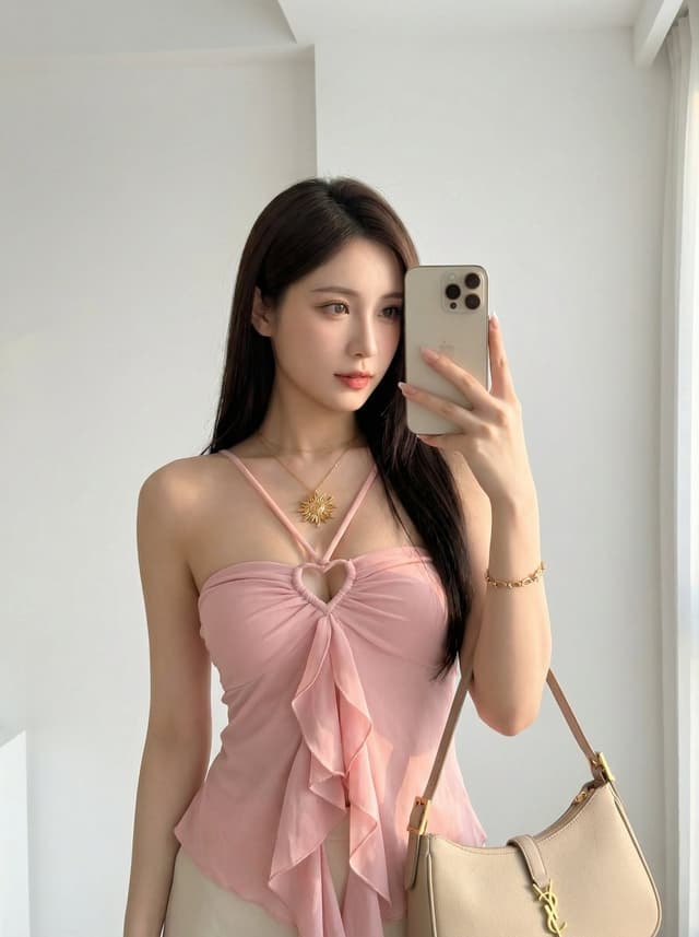 Photorealistic Selfie Prompts (Japanese Restaurant & Bathroom) — output