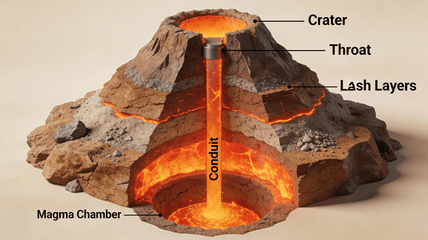 3D Cutaway Volcano Diagram — output