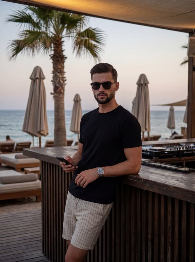 Profile / Avatar - Male Beach Club Lifestyle Photography — output