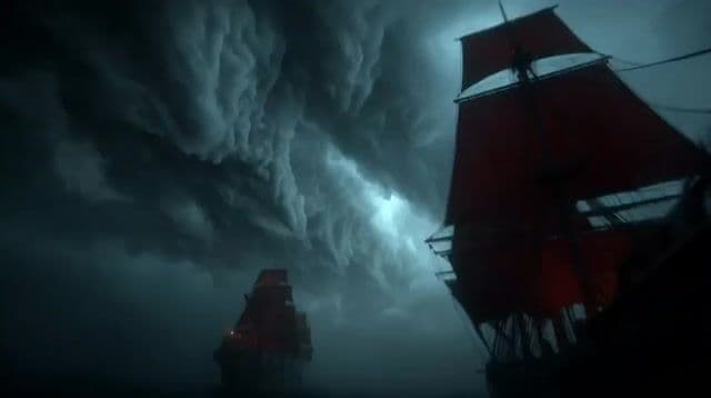 Furious Giant Dragon Emerging from Ocean — cover