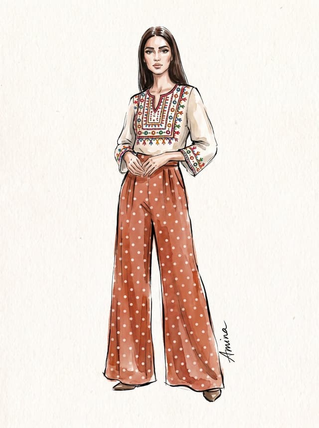 Watercolor Fashion Sketch — output