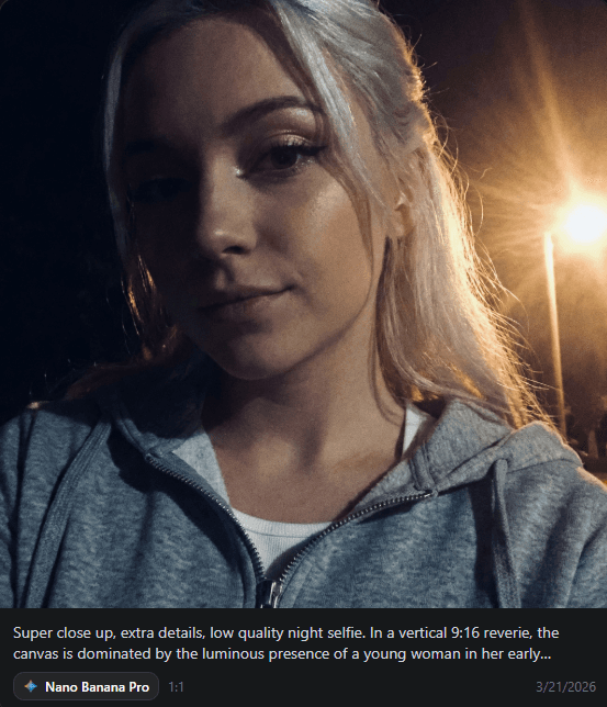 Profile / Avatar - Nocturnal Beauty Night Selfie — output