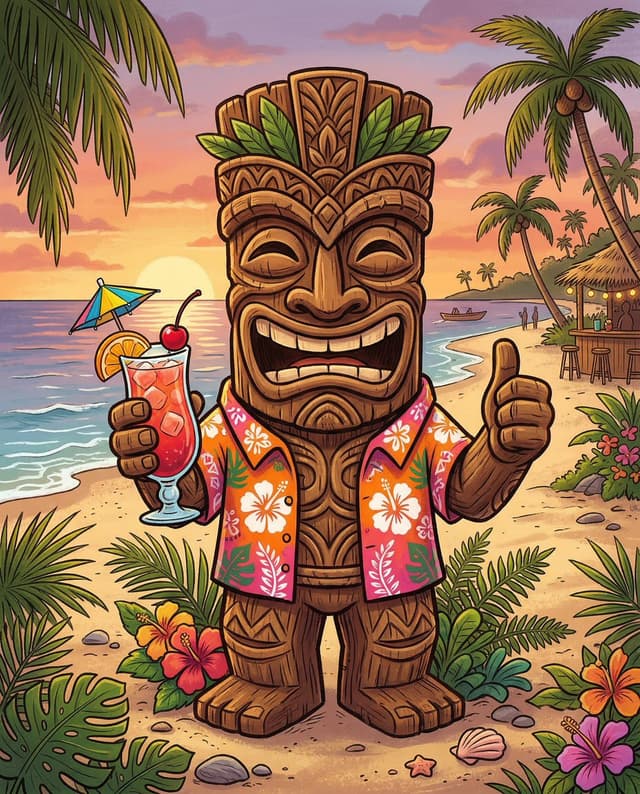 Game Asset - Cartoon Tiki Statue Prompt for Nano Banana 2 — output