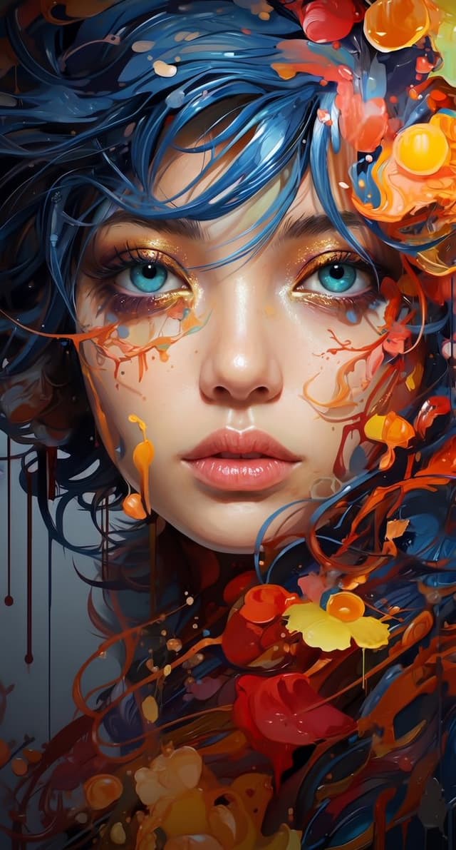 Product Marketing - Cinematic Macro Fluid Art Portrait — output