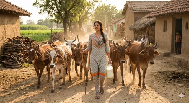 Rustic Rural India Portrait — output