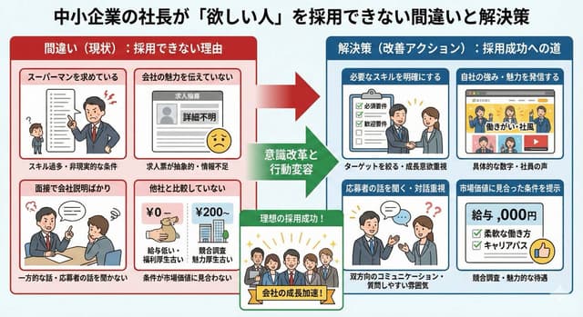 Infographic about a CEO struggling with hiring — output