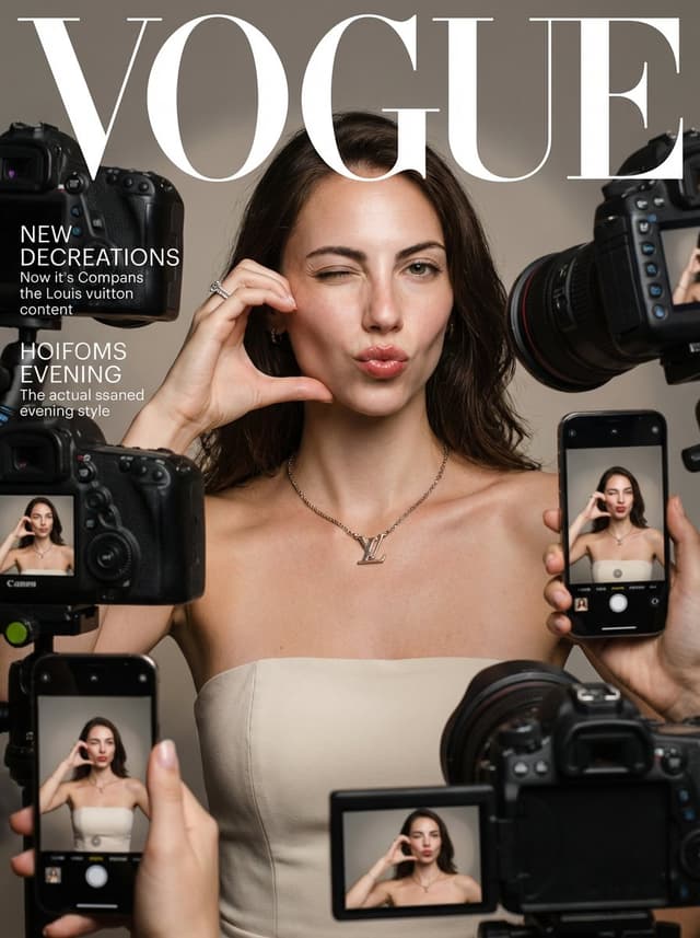 Product Marketing - Vogue Magazine Cover Style Fashion Portrait — output