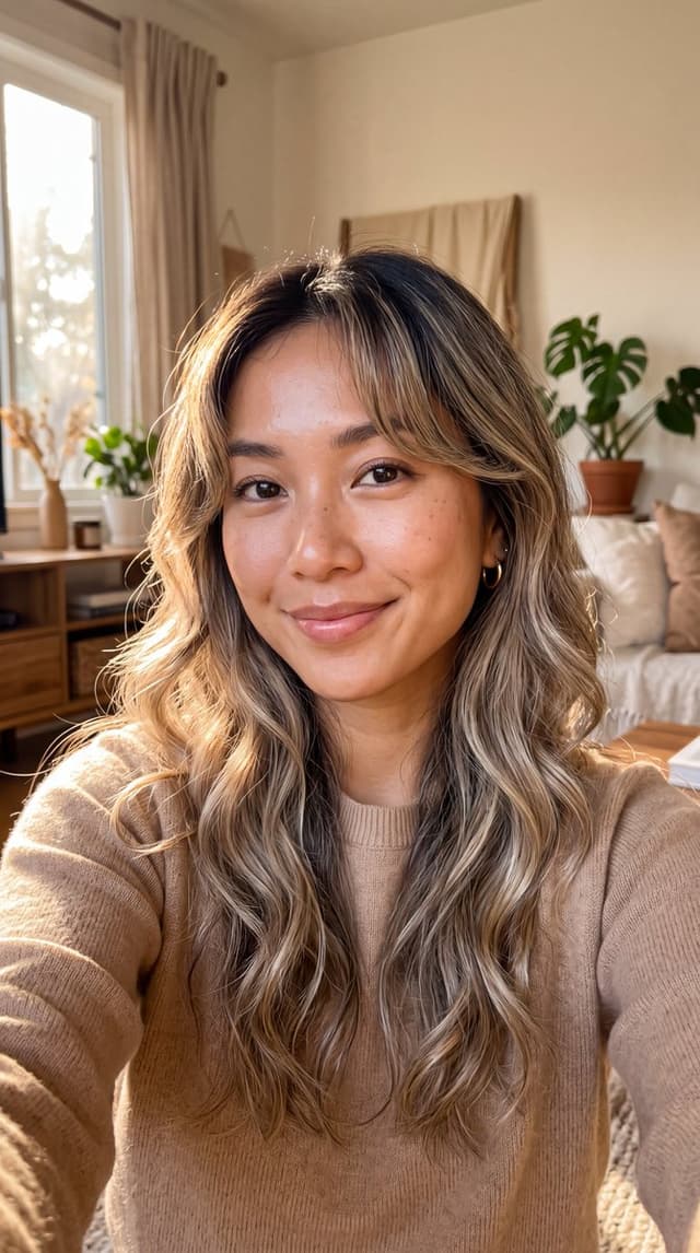 Profile / Avatar - Balayage Hair Golden Hour Portrait — output