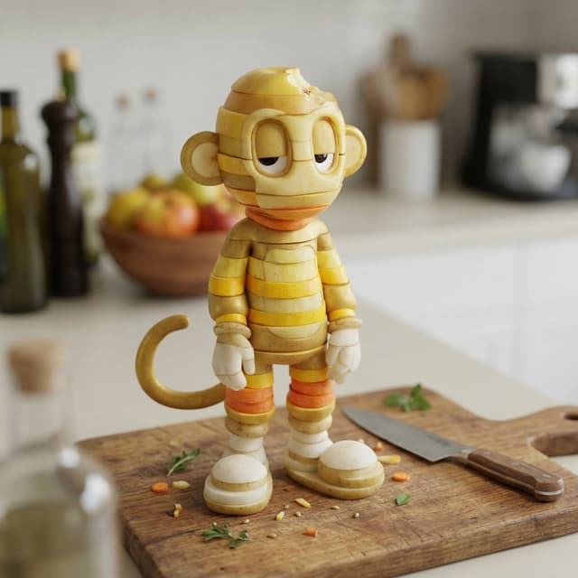 Game Asset - Character Rebuilt from Sliced Fruits and Vegetables — output