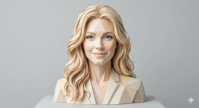 Profile / Avatar - Realistic Paper Sculpture Portrait — output