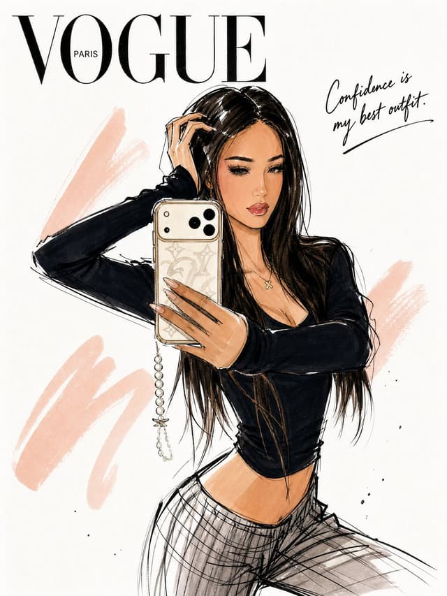 Comic / Storyboard - Vogue Fashion Illustration Sketch — output