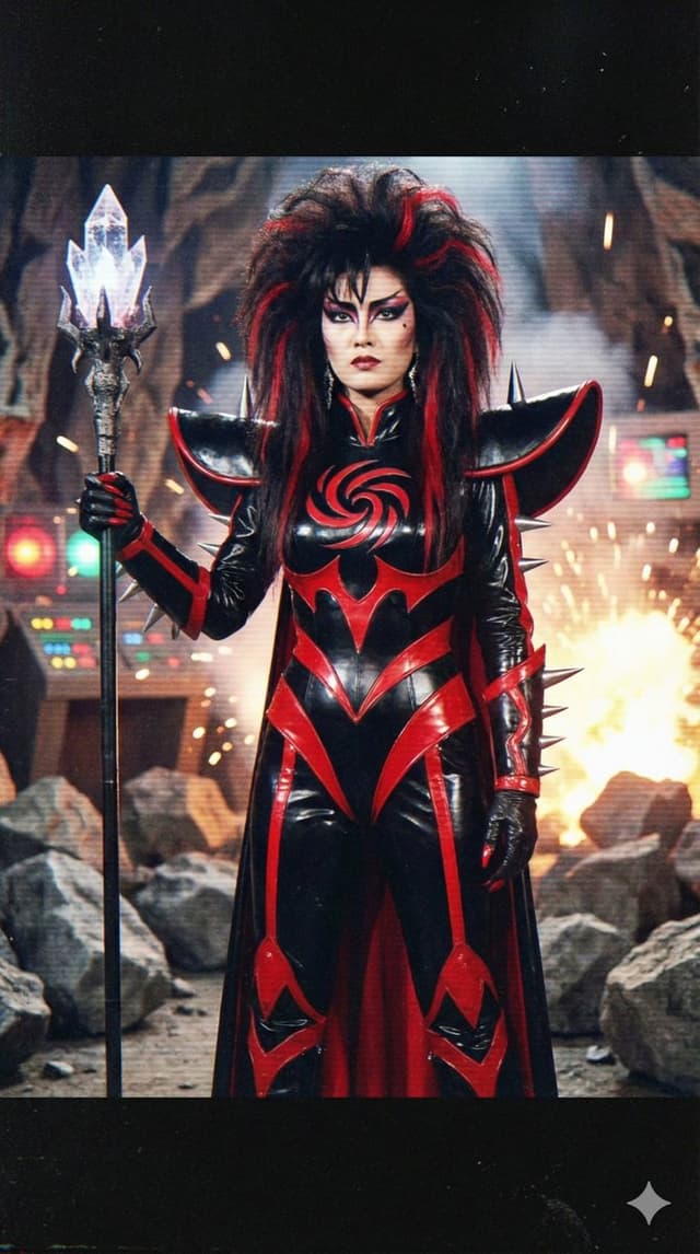 YouTube Thumbnail - Prompt for 80s TV Style Villainess Character Design — output