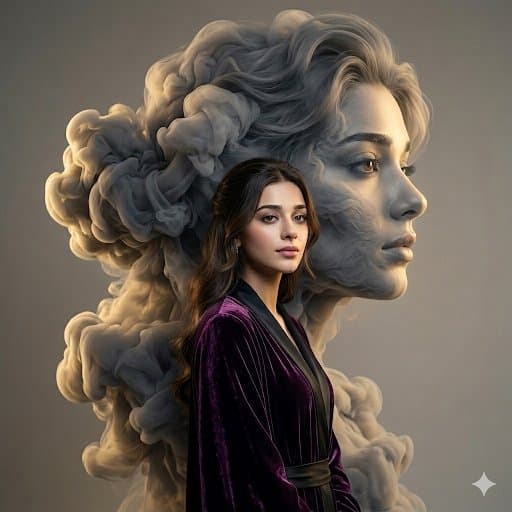Product Marketing - Smoke Silhouette Fashion Portrait — output