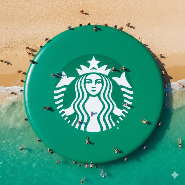 Giant Inflatable WhatsApp Mermaid Logo on Ocean — output