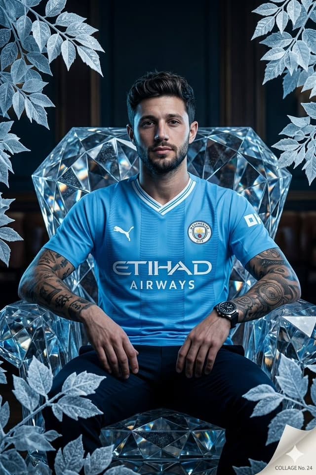 Social Media Post - Cinematic Footballer on Diamond Armchair — output