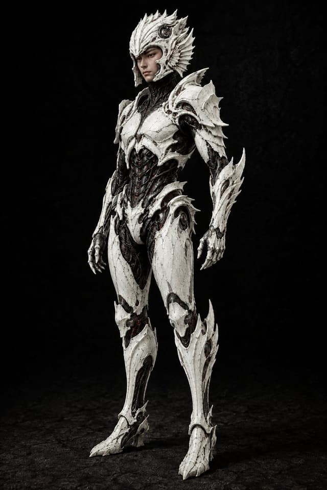 Comic / Storyboard - Pale Biomechanical Interface Warrior — output