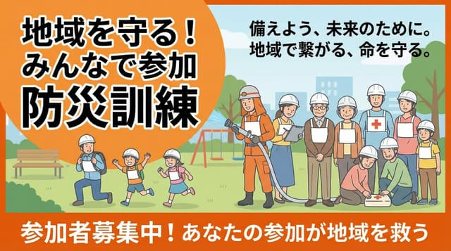 Disaster drill banner 16:9 — output