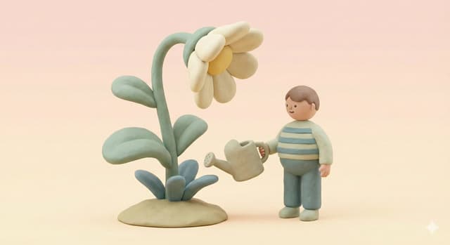 Clay-Style Soft Minimal 3D Illustration Template — output