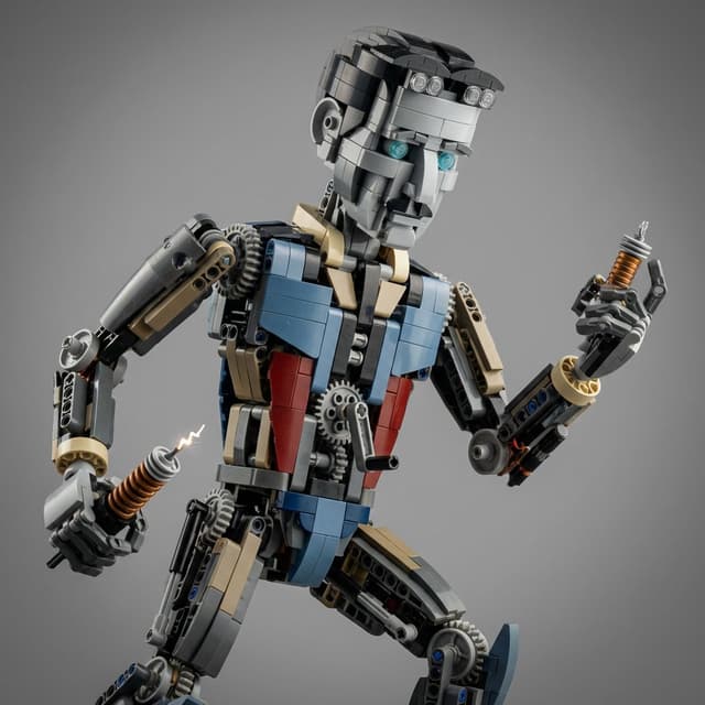 Game Asset - Hyper-Real Macro Studio Shot of a LEGO Technic Kitbash — output