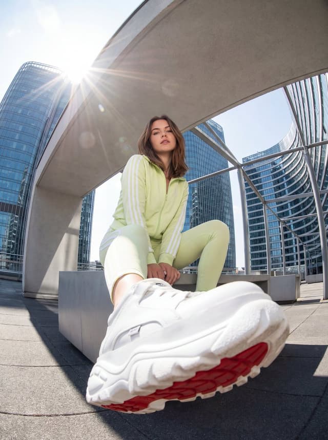 Urban Streetwear Photo with Extreme Fisheye Perspective — output