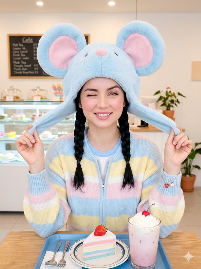 Profile / Avatar - Kawaii Café Pigtails Portrait — output