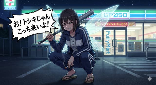 Profile / Avatar - Japanese Hoodlum Anime Fairy — output