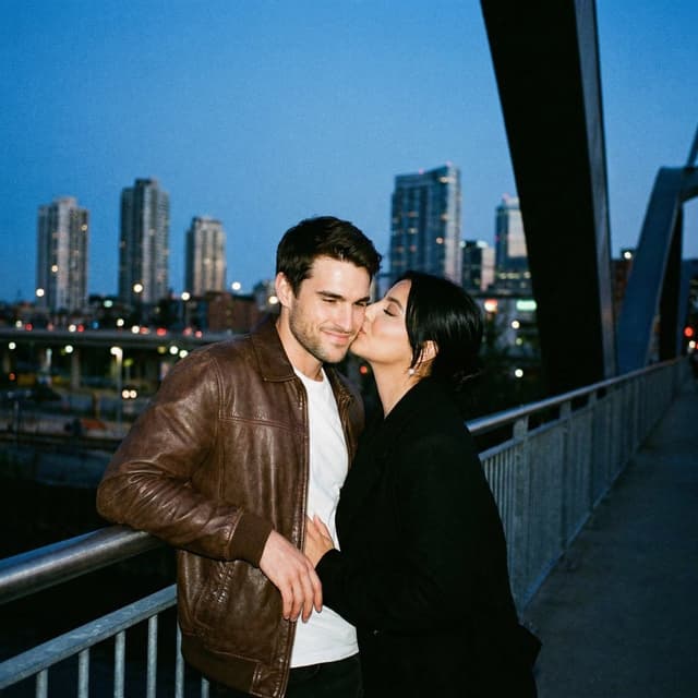 Social Media Post - Ultra Analog Film Candid Romance Scene — output
