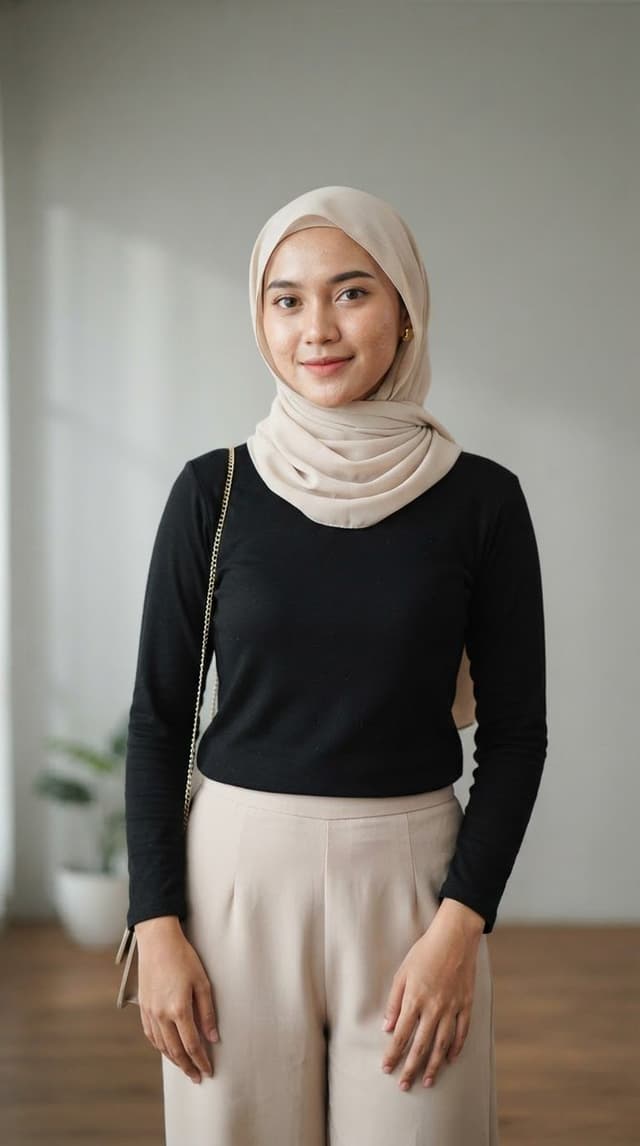 Profile / Avatar - Indonesian Woman Hijab Portrait — output