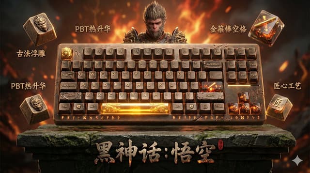 Product Marketing - Mechanical Keyboard Art Poster Prompt — output