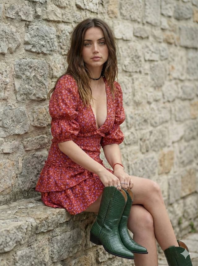 Bohemian Ana de Armas with Cowboy Boot — output