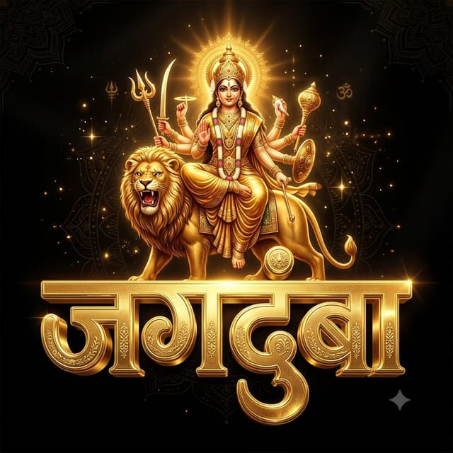 Social Media Post - Golden Goddess Mahalakshmi Image — output