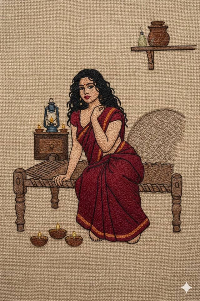 Hand Embroidery Thread Art Style Transfer Prompt — output