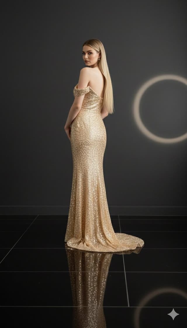 Luxurious 8K Portrait of Polina Gagarina in a Gold Gown — output