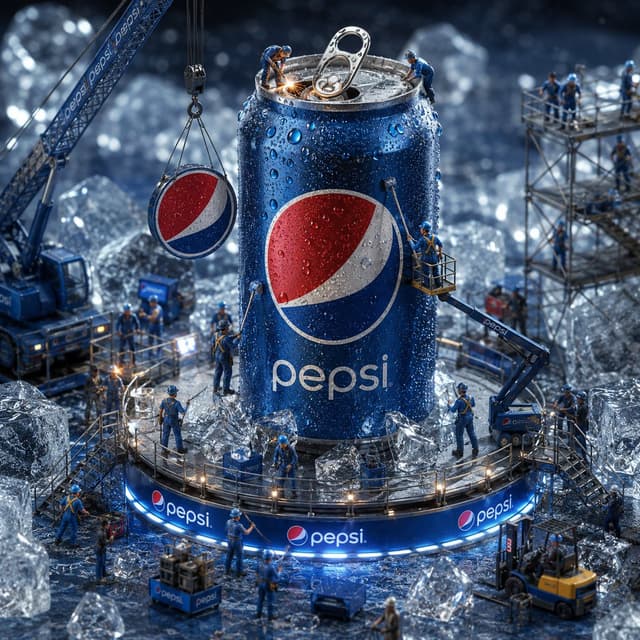 Product Marketing - Miniature Workers Giant Soda Can — output