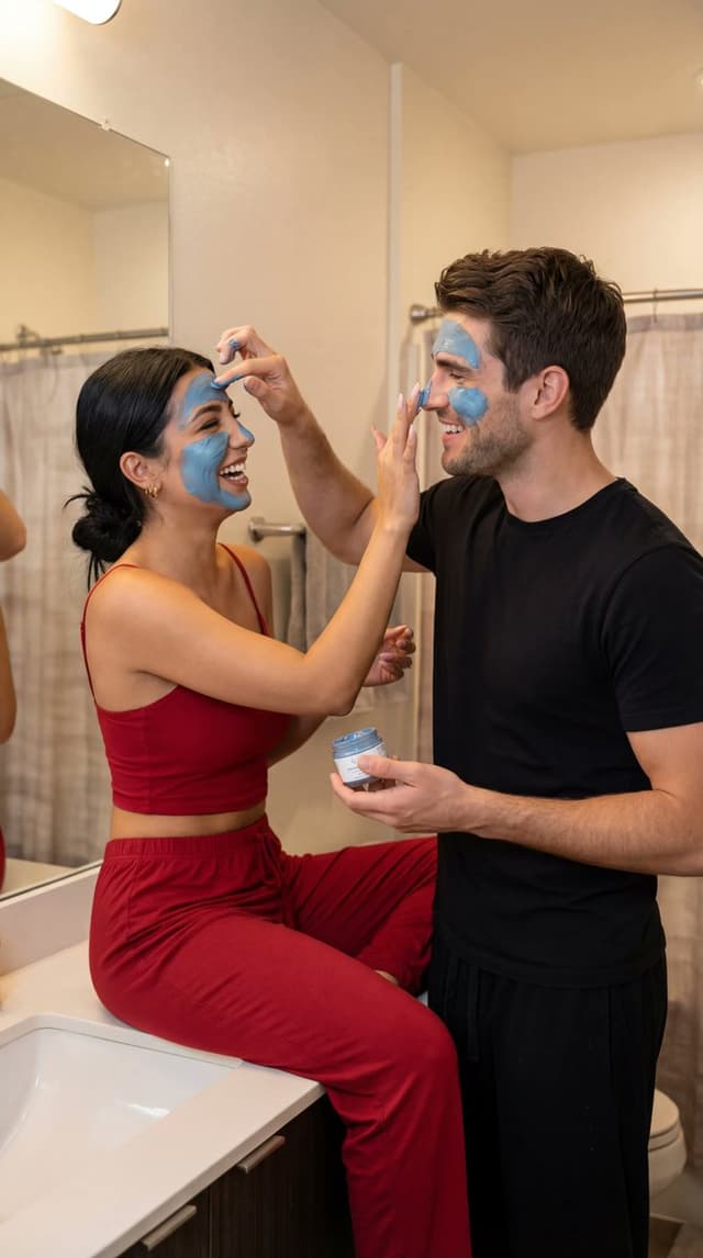 Product Marketing - Candid Couple Face Mask Lifestyle Scene — output