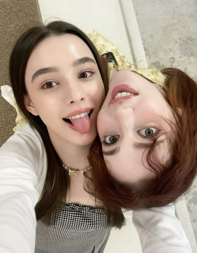 Profile / Avatar - Ultra-Detailed Close-Up Selfie of Two Girls — output