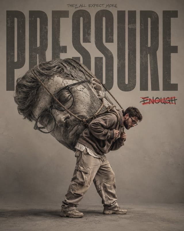 Product Marketing - Conceptual Pressure Surreal Portrait — output