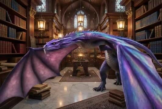 Grumpy Purple Dragon Video Prompt — cover